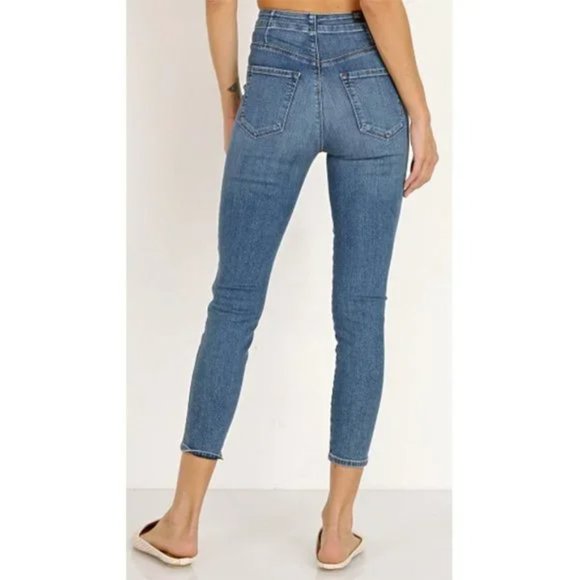 J Brand Natasha High Rise Skinny Jeans, Button Fly, Lovesick Light Wash, Size 24 - Picture 3 of 13